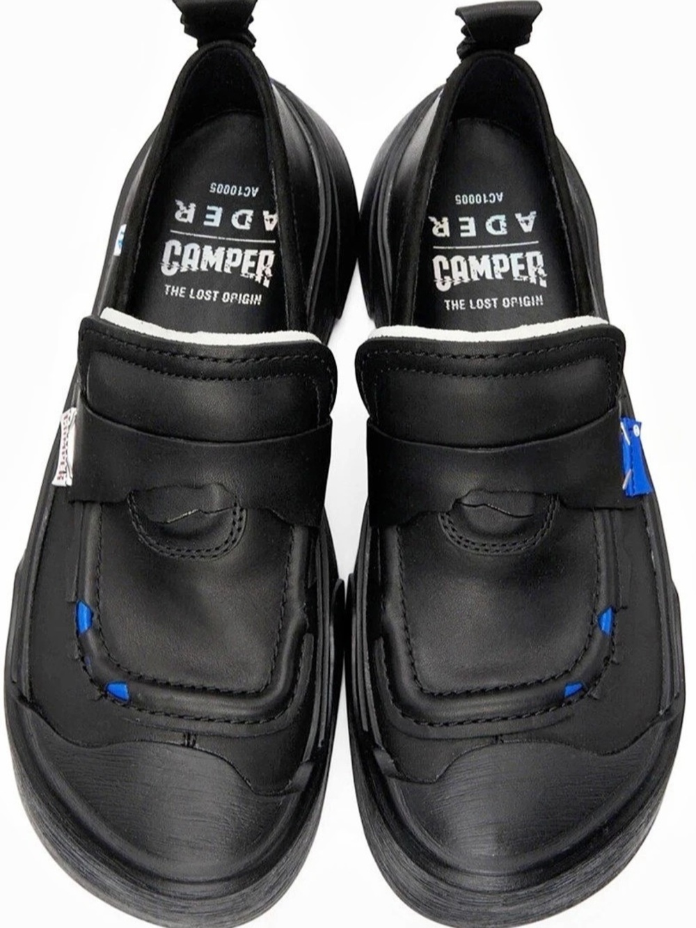 Camper Together x Ader Error Cinder Penny Loafers in black Size 37